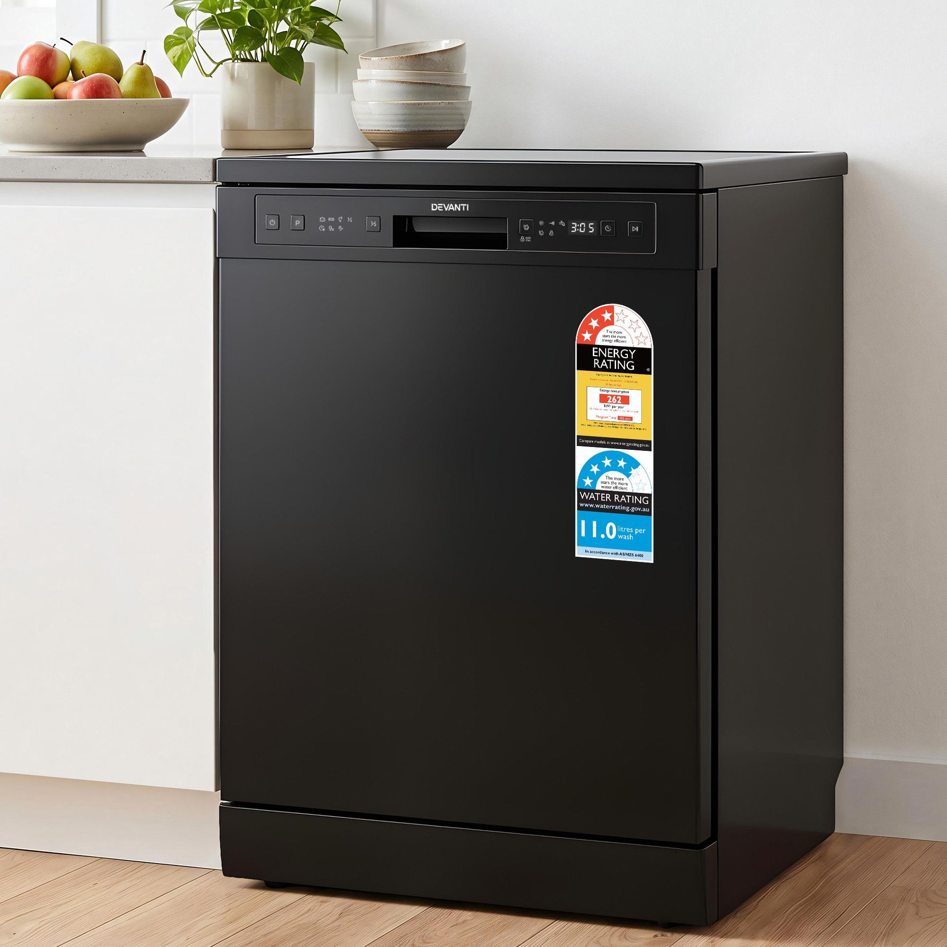 Devanti 12 Place Settings Dishwasher 55cm Freestanding Benchtop Built-In Awezingly
