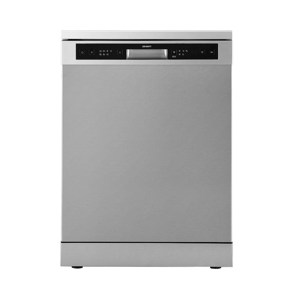 Devanti 60cm 14 Place Settings Freestanding Dishwasher Silver Devanti