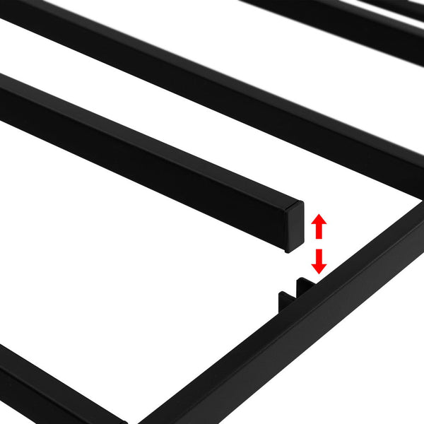 Artiss Bed Frame Double Size Metal Grey MASON Artiss