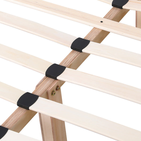 Artiss Bed Frame Double Size Beige ZORA Artiss