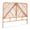Artiss Bed Headboard Queen Bedhead Rattan - FRED Pine