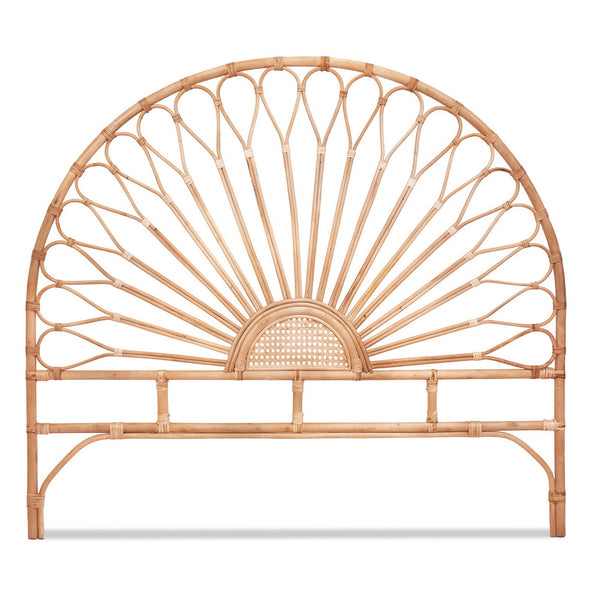 Artiss Bed Headboard Queen Bedhead Rattan - MARI Pine Awezingly