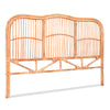 Artiss Bed Headboard Queen Bedhead Rattan - NERO Pine