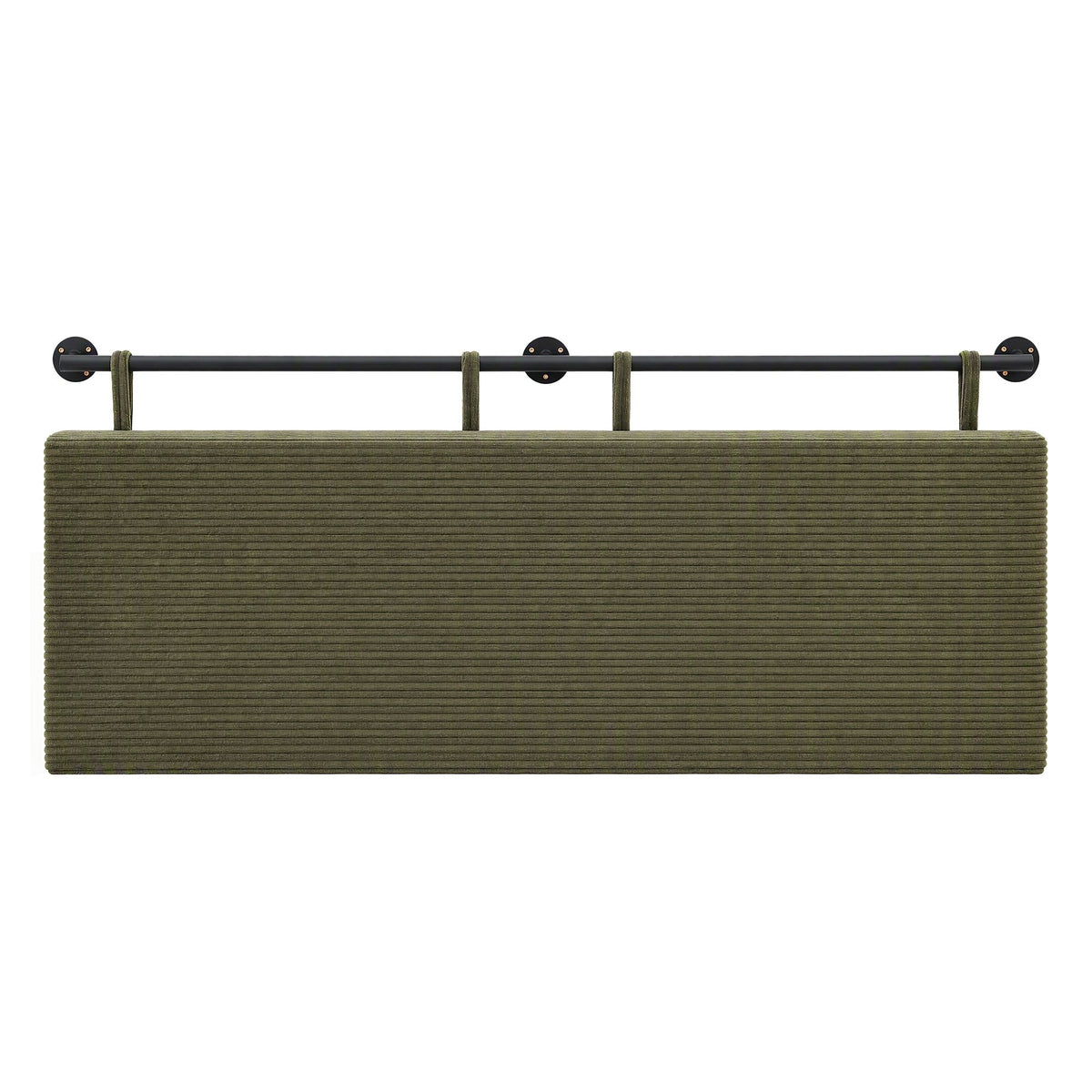 Artiss Wall Mounted Headboard Double Corduroy Upholstered Hanging Bed Head Awezingly