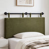 Artiss Wall Mounted Headboard King Single Corduroy Upholstered Hanging Bed Head