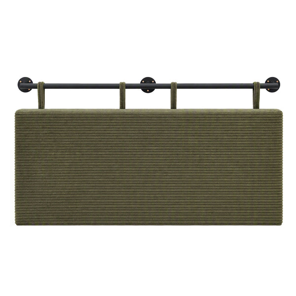Artiss Wall Mounted Headboard King Single Corduroy Upholstered Hanging Bed Head Awezingly