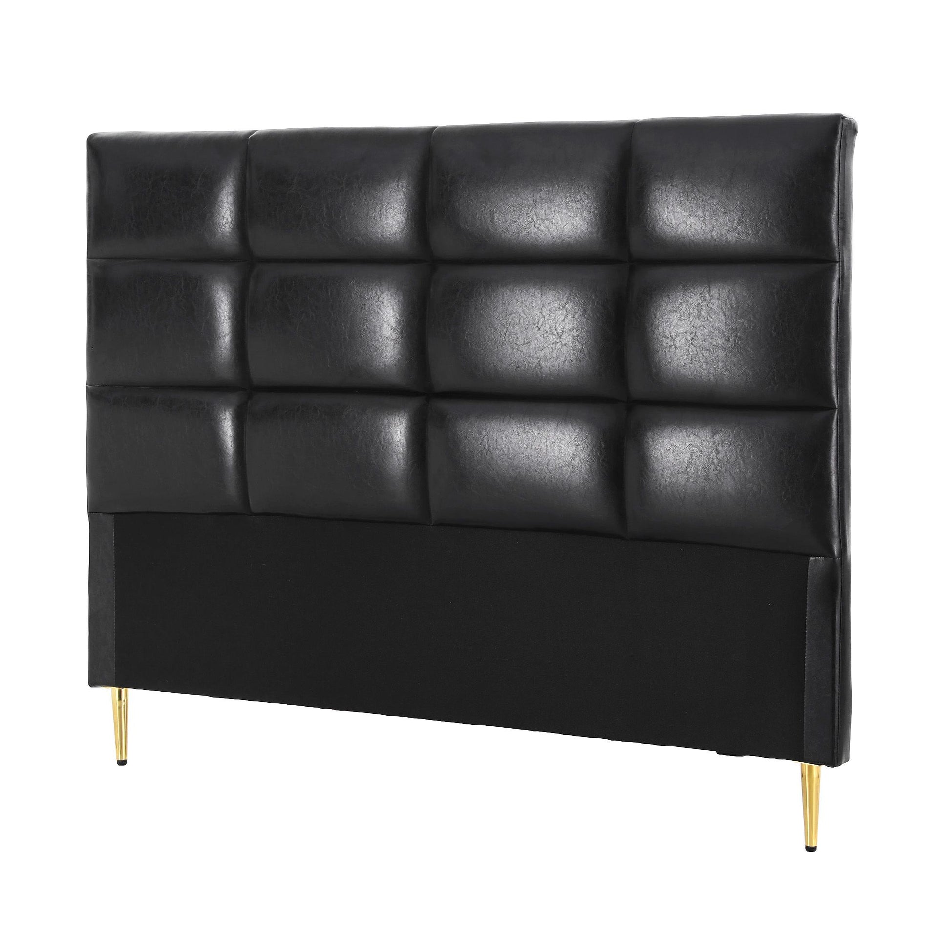 Artiss Bed Headboard Queen Bedhead PU Leather Black Awezingly