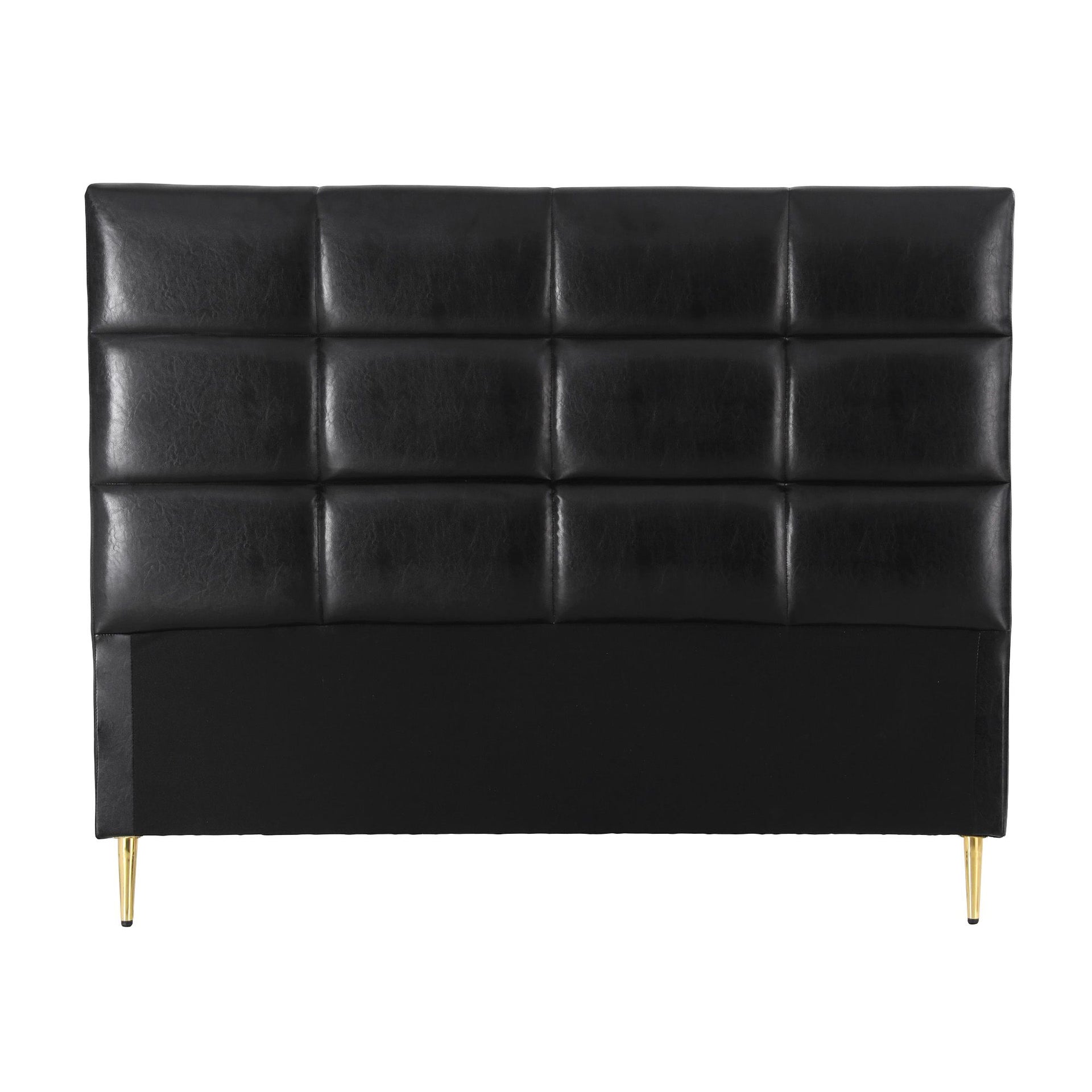 Artiss Bed Headboard Queen Bedhead PU Leather Black Awezingly