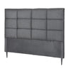Artiss Bed Headboard Queen Bedhead Linen Fabric Charcoal