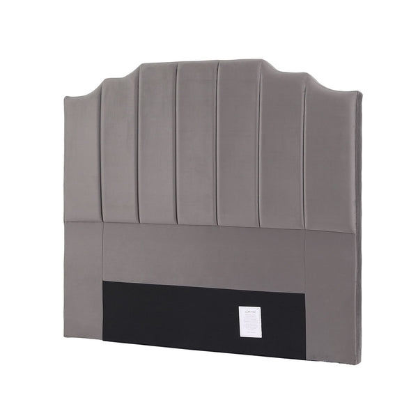 Artiss Bed Head Headboard Double Velvet 138CM - Grey Awezingly
