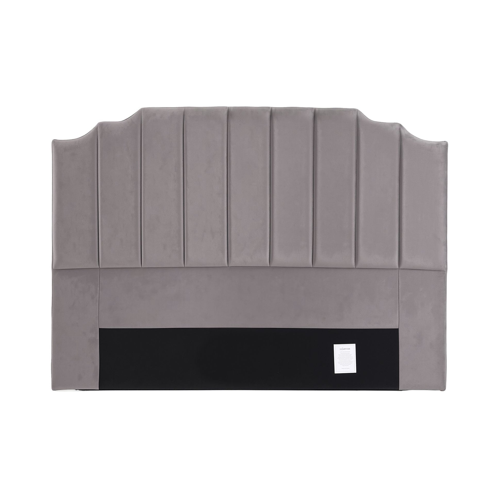 Artiss Bed Head Headboard King Velvet 183CM - Grey Awezingly