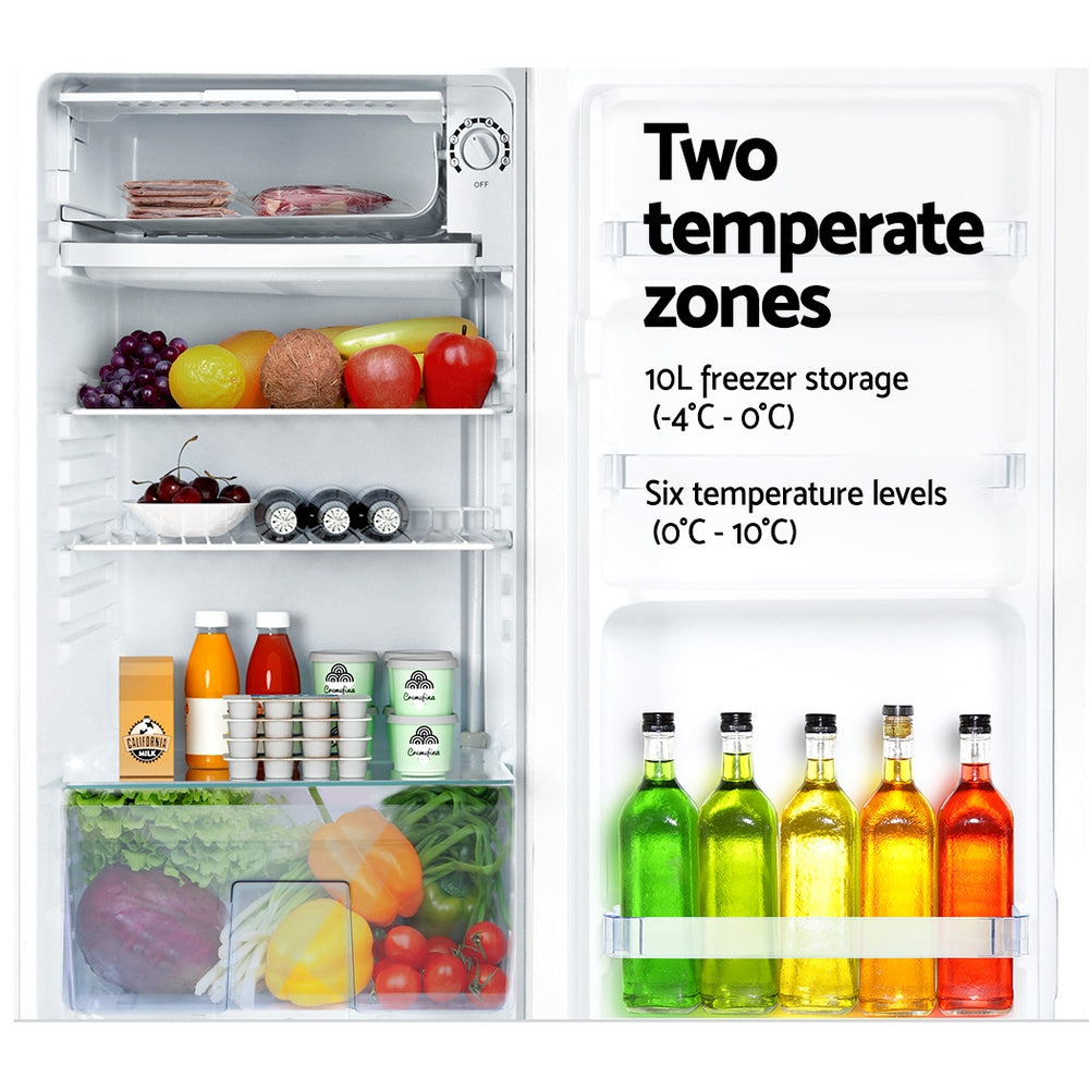 Devanti 95L Bar Fridge White Devanti