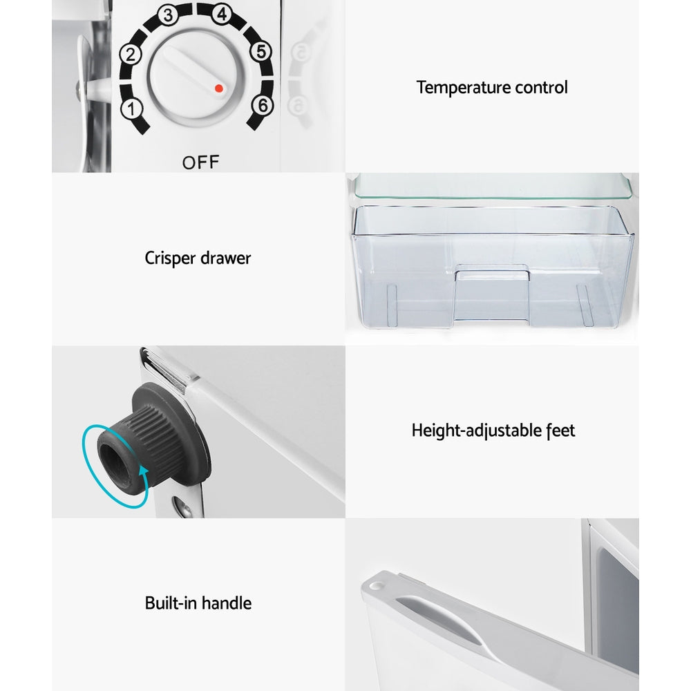 Devanti 95L Bar Fridge White Devanti