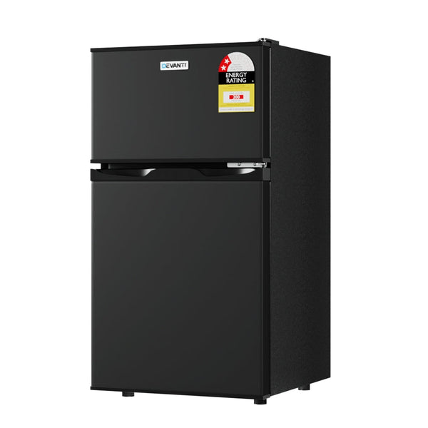 Devanti 80L Bar Fridge Mini Freezer Refrigerator Black Does Not Apply