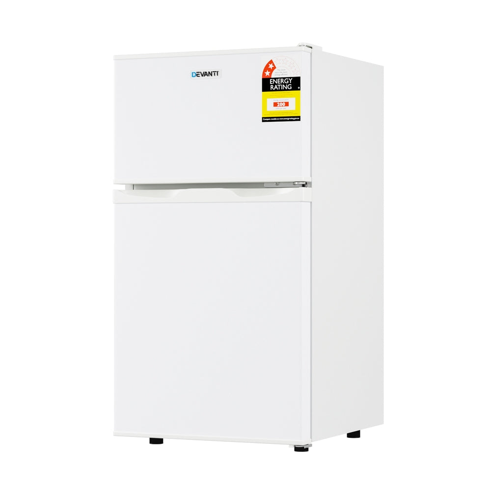Devanti 80L Bar Fridge Mini Freezer Refrigerator White DEVANTI