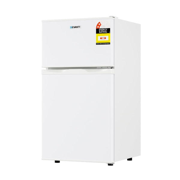 Devanti 80L Bar Fridge Mini Freezer Refrigerator White DEVANTI