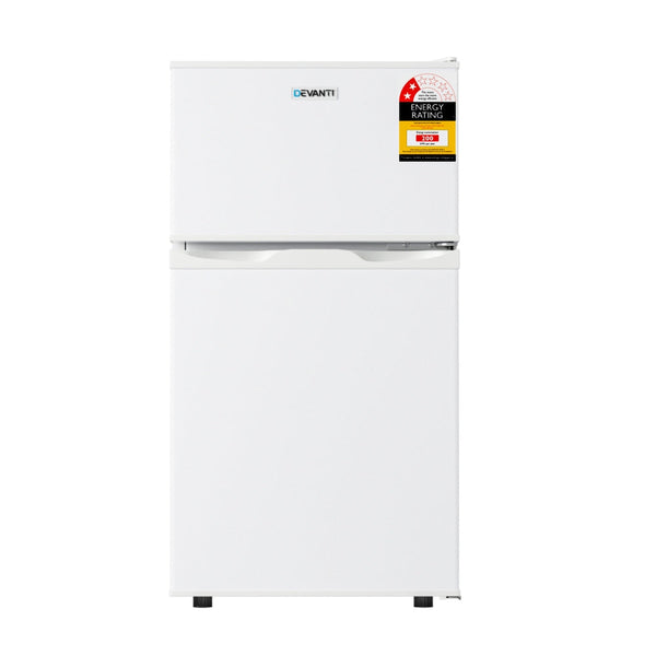 Devanti 80L Bar Fridge Mini Freezer Refrigerator White DEVANTI