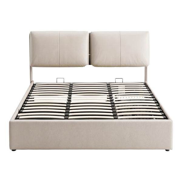 Artiss Queen Bed Frame Gas Lift Storage 3 Drawers Adjustable Headboard Platform Base Artiss