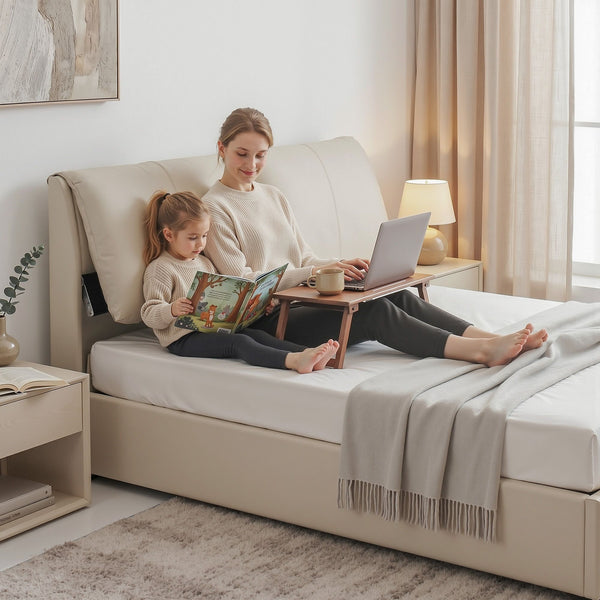 Artiss Queen Bed Frame Gas Lift Storage 3 Drawers Adjustable Headboard Platform Base Artiss