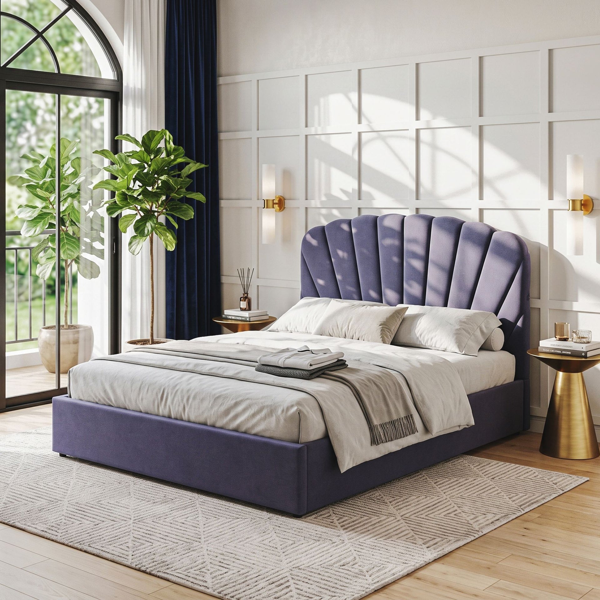 Artiss King Bed Frame with Lift Up Storage and USB Ports Grey Awezingly