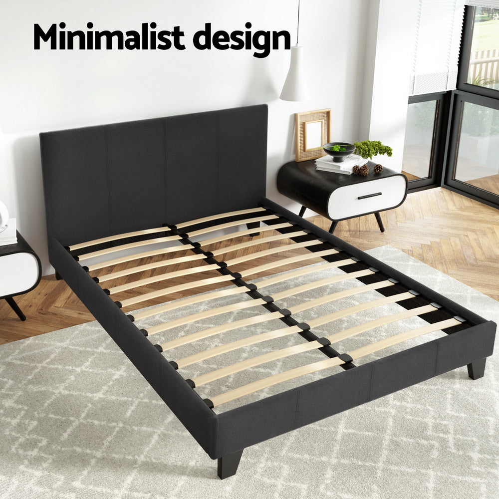 Artiss Bed Frame Double Size Charcoal NEO Artiss