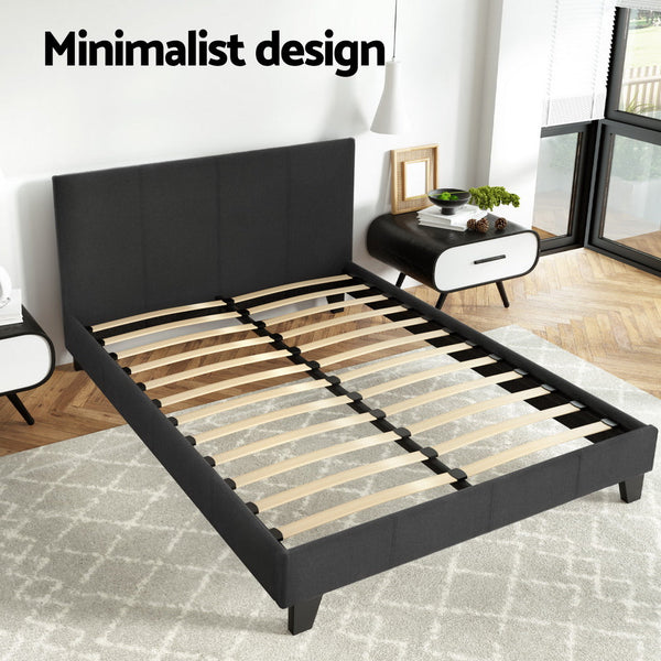 Artiss Bed Frame Double Size Charcoal NEO Artiss