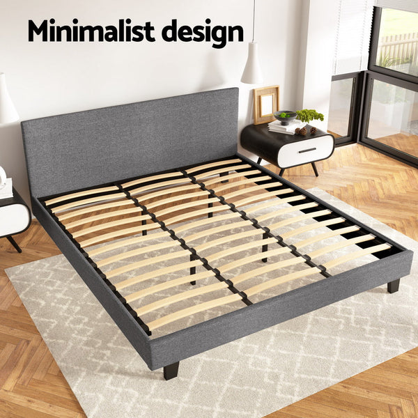 Artiss Bed Frame King Size Grey NEO Artiss