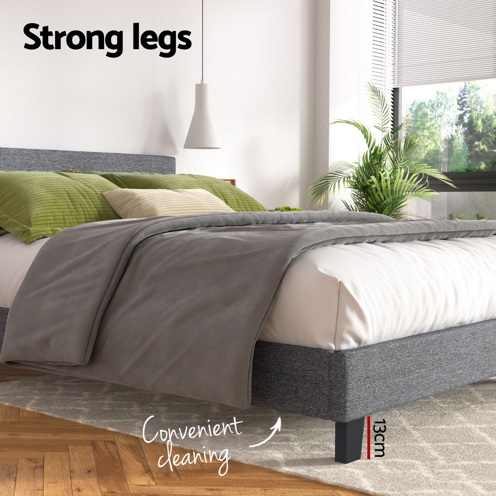 Artiss Bed Frame King Size Grey NEO Artiss