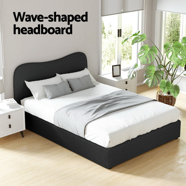 Artiss Bed Frame Double Size Boucle DARA Artiss