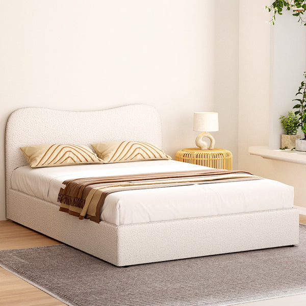 Artiss Bed Frame Double Size Boucle DARA Does Not Apply