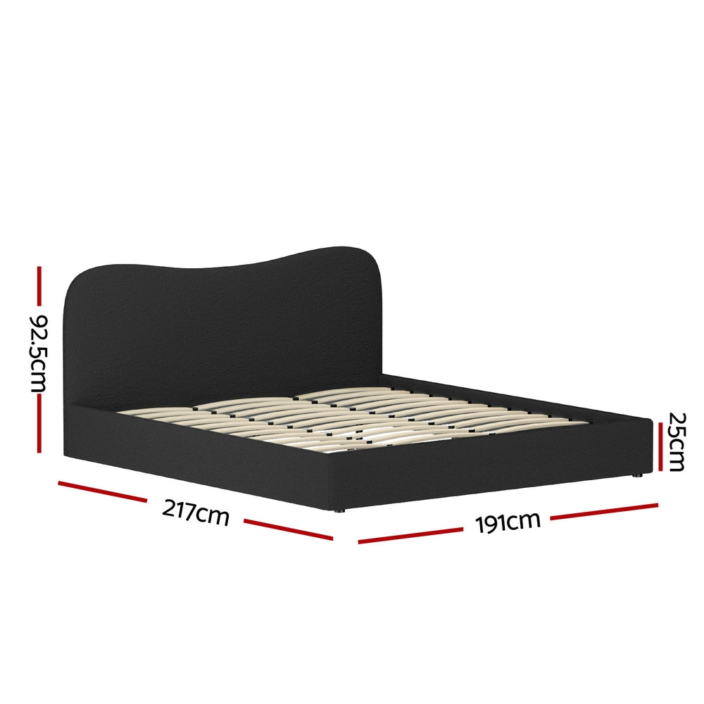 Artiss Bed Frame King Size Boucle DARA Artiss