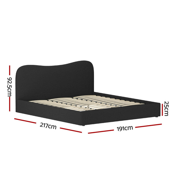 Artiss Bed Frame King Size Boucle DARA Artiss