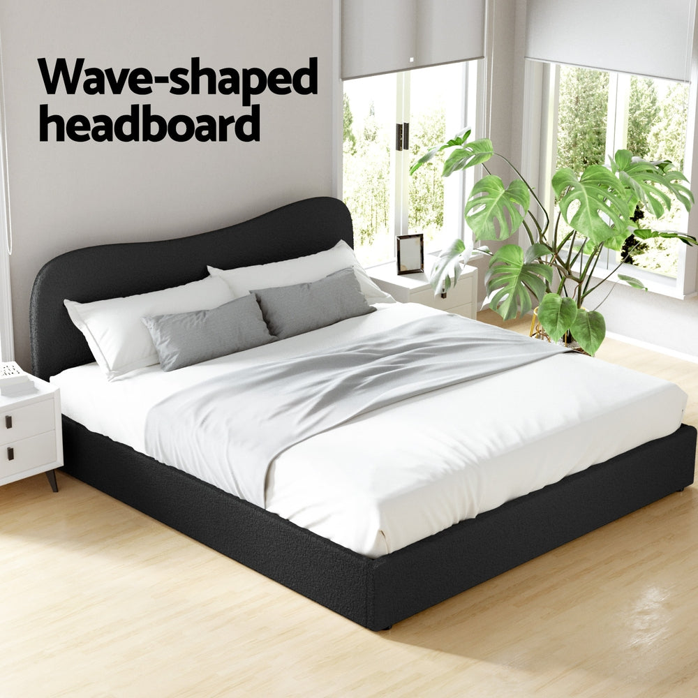 Artiss Bed Frame King Size Boucle DARA Artiss