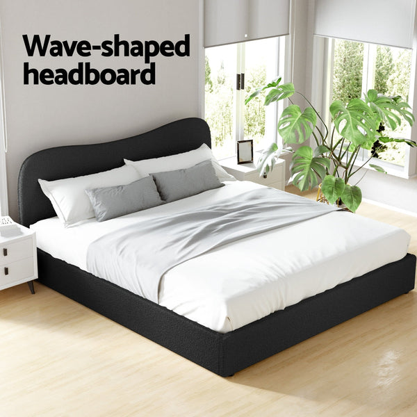 Artiss Bed Frame King Size Boucle DARA Artiss