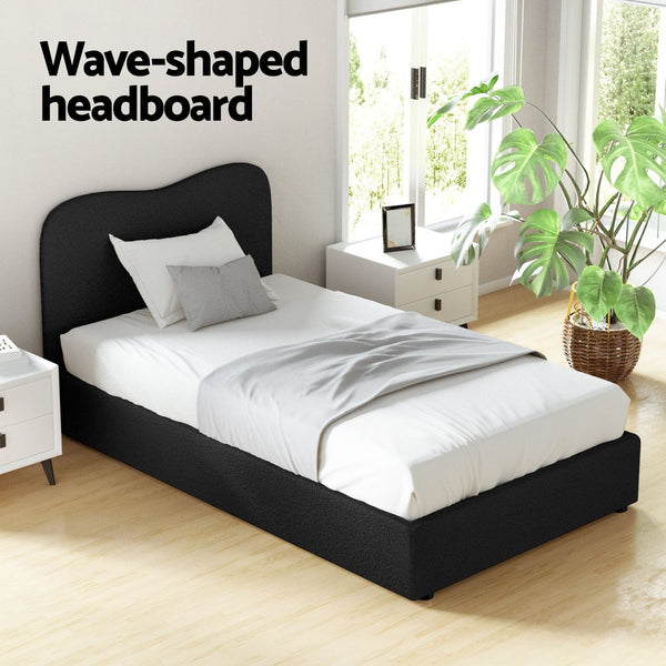 Artiss Bed Frame King Single Size Boucle DARA Artiss