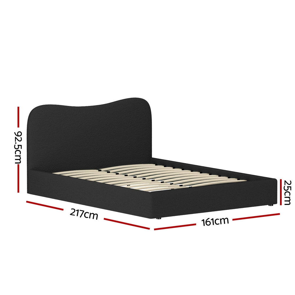 Artiss Bed Frame Queen Size Boucle DARA Artiss