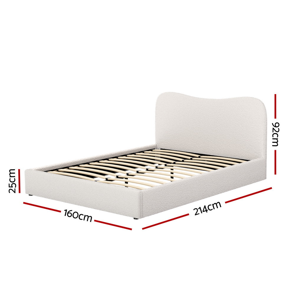 Artiss Bed Frame Queen Size Boucle DARA Does Not Apply
