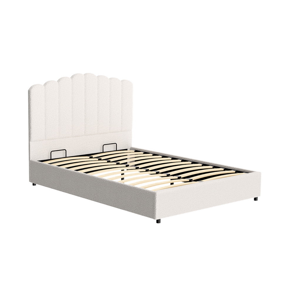 Artiss Bed Frame Double Size Boucle FION Artiss
