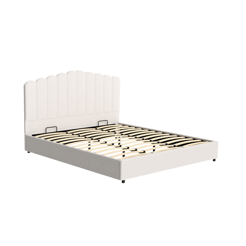 Artiss Bed Frame King Size Boucle FION Artiss