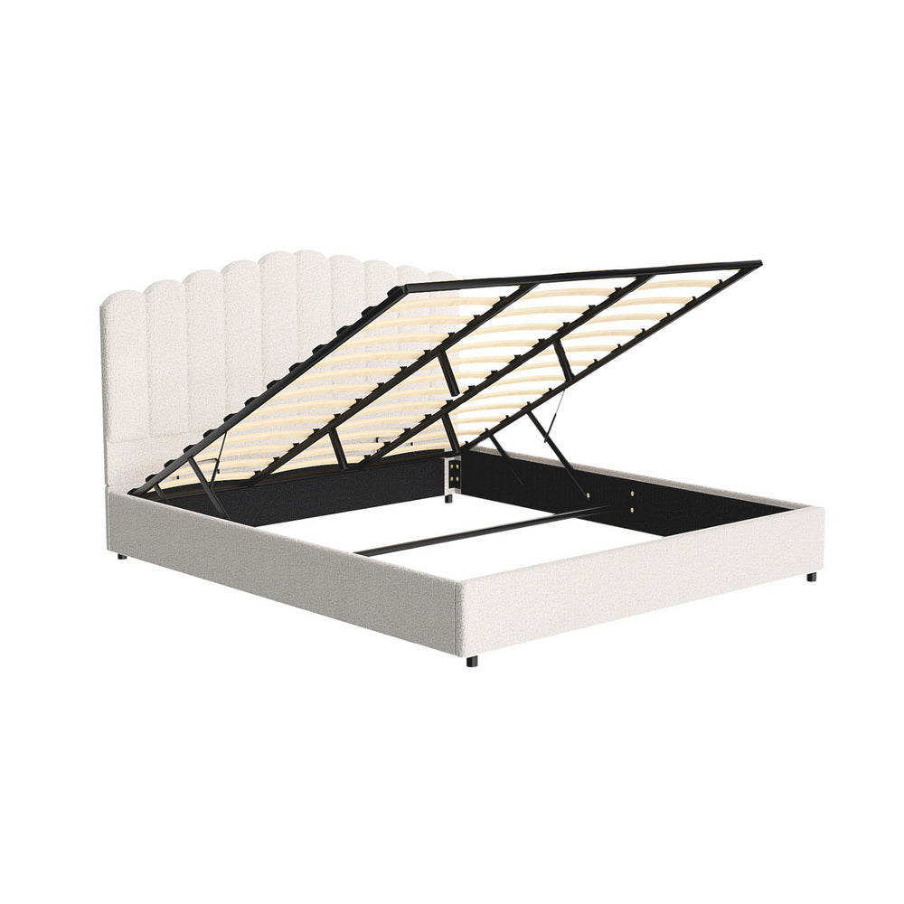 Artiss Bed Frame King Size Boucle FION Artiss