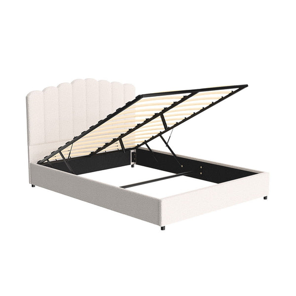 Artiss Bed Frame Queen Size Boucle FION Artiss