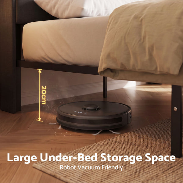 Artiss Queen Bed Frame with Storage Drawers & Headboard, 2 Drawer, USB, LED Awezingly