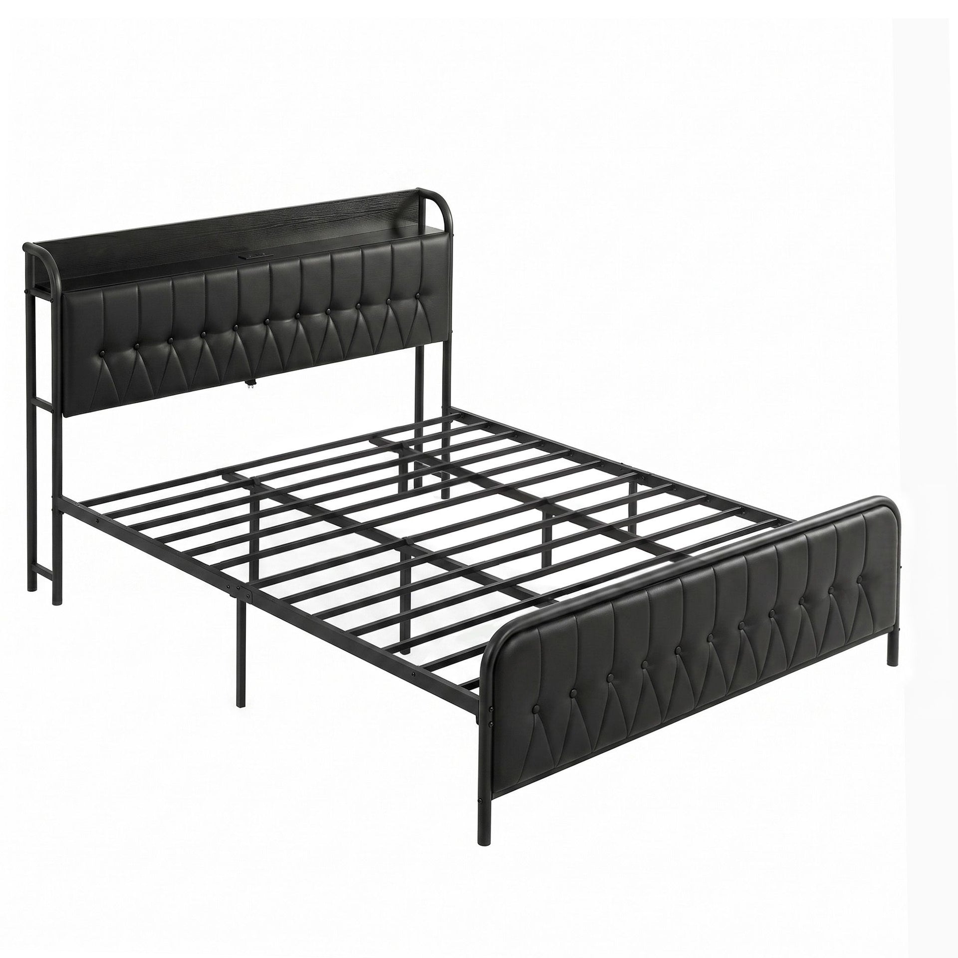 Artiss King Bed Frame with Storage Headboard SAA Certified Charging Station Awezingly