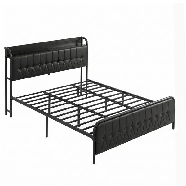 Artiss King Bed Frame with Storage Headboard SAA Certified Charging Station Awezingly