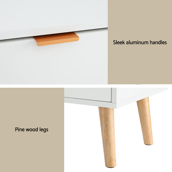 Artiss Queen Bed Frame Bedside Table Set Gas Lift Storage Base with Boucle Fabric Upholstered Headboard 2 Drawer Nightstand for Bedroom Furniture Awezingly