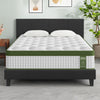 Artiss BedStory Double Bed Frame Mattress Set Platform Upholstered Hybrid Pocket Coil