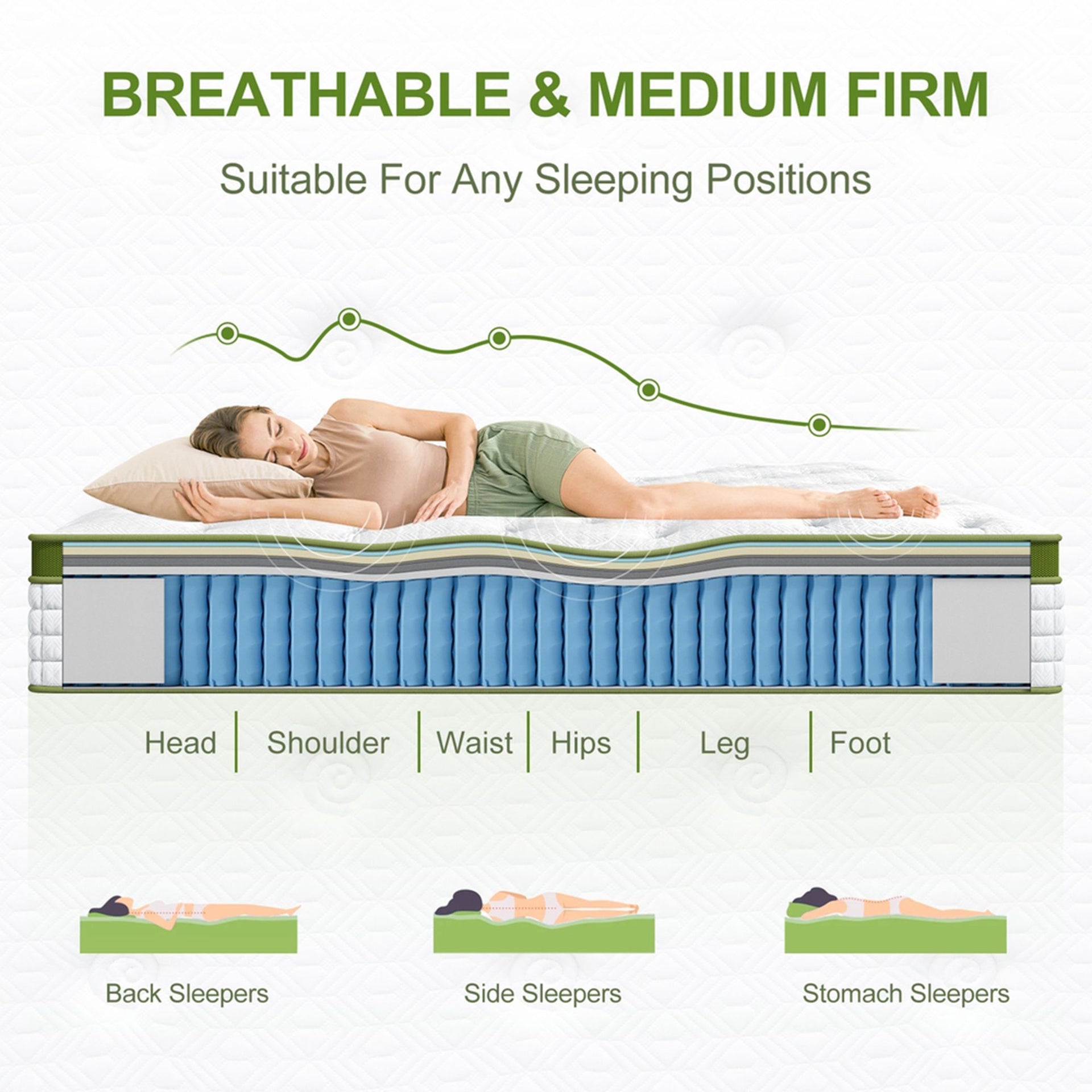 Artiss BedStory Single Bed Frame and Mattress Set, 30cm Hybrid Cooling Gel Mattress with Grey Upholstered Wooden Platform Base, Modern Bedroom Furniture Bundle Awezingly