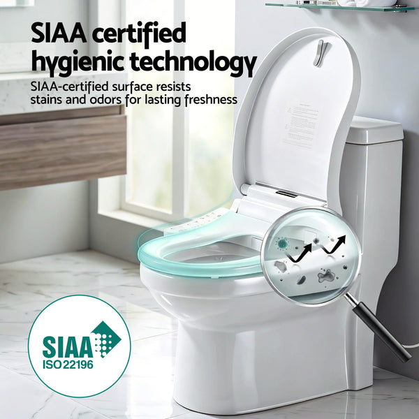 Cefito Smart Electric Bidet Toilet Seat Cover D-Shape SIAA Material Certified Awezingly