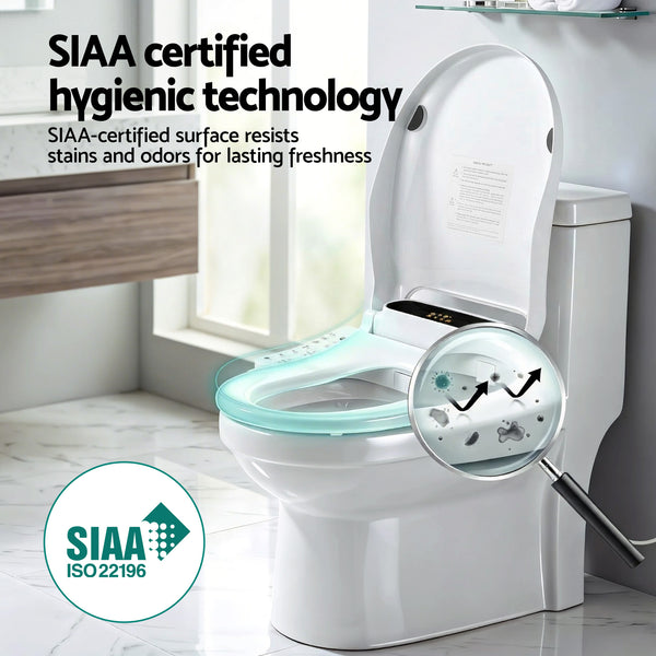 Cefito Smart Electric Bidet Toilet Seat LED Display Heated Dryer WaterMark Awezingly
