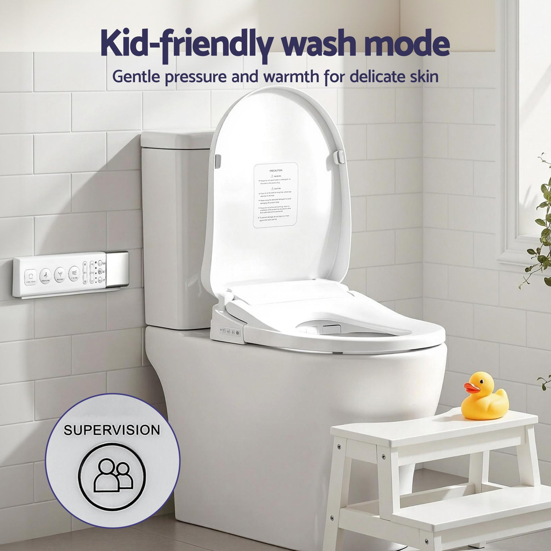 Cefito Smart Electric Bidet Toilet Seat Wireless Remote Heated Dryer Auto Wash Awezingly